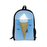 Doginthehole Sweety Style Ice Cream Backpacks Cute Students School Book Bags