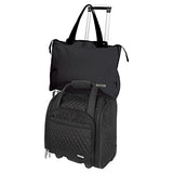 Travelon Wheeled Underseat Carry-On With Back-Up Bag, Black, One Size