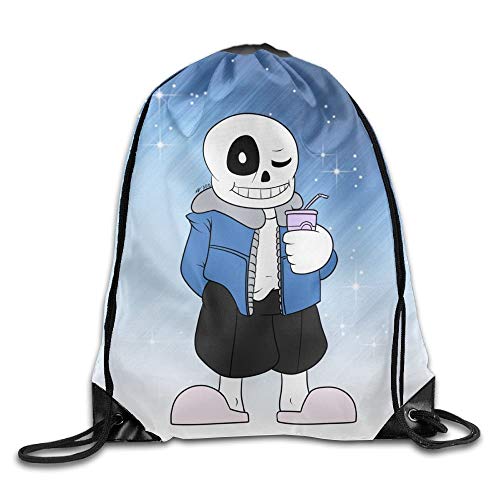 GBMVN Sans From Undertale Unisex Drawstring Gym Sack Sport Bag