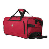 Travelers Club Genova 4-Piece Softside Upright Luggage Set, red