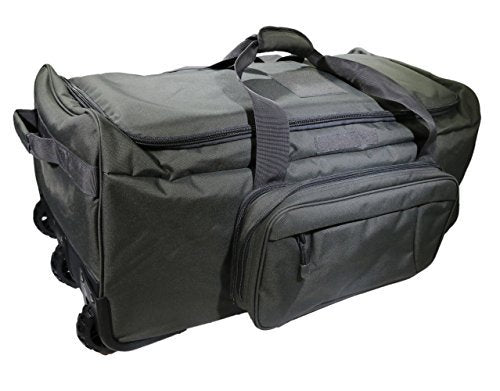 ARMYCAMOUSA Military Tactical Wheeled Deployment Trolley Duffel Bag Heavy-Duty Camping Hiking