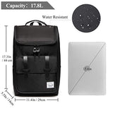 Backpack for men,Vaschy Vintage Water Resistant Daypack Rucksack College School Backpack with Padded 15.6 inch Laptop Compartment