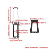 BQLZR 48CM G082 Travel Luggage Telescopic Handle Replacement Suitcase Pull Drag Rod Replacement