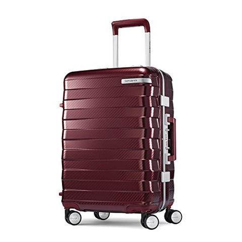 Samsonite Framelock Hardside Carry On Luggage With Spinner Wheels, 20 Inch, Cordovan