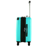 GHP 15.2"x10.4"x22.4" Green Scratch-resistant Lightweight & Durable Trolley Suitcase