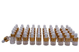 Wresty 50 Pcs Clear Glass Dropper Vails 1ml Mini Essential Oils Sample Dropper Bottles For Traveling Essential Oils Perfume Cosmetic Liquid,With 2 pcs dropper