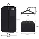 Travel Suit Bag Carrier with Extra Front Compartment and 2 Pcs Hangers - Water-resistant Business