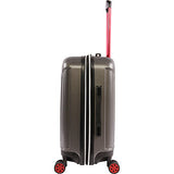 Original Penguin Crest 21" Hardside Carry-On Spinner Luggage, Charcoal