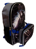 Marvel Black Panther Full Size Backpack With Detachable Matching Insulated Lunch Box