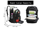 FREEBIZ Extra Large Travel Laptop Backpack,TSA Durable College School Computer Bookbag with USB