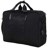 Kenneth Cole Reaction Backpack with USB Charging Port, Black, 15" Laptop