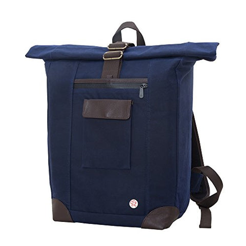 Token Bags Waxed Montrose Backpack, Navy, One Size