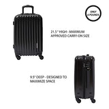 Aer de Aer Premium Carry On Luggage Spinner - Super Light Weight, Maximum Capacity - The Carry On, Re-Imagined, Navy