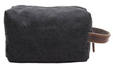 Canvas Travel Toiletry Organizer Shaving Dopp Kit Cosmetic Makeup Bag 9 Inch #B4 (grey)