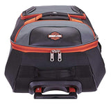 Harley-Davidson 21" Quilted Carry-On Luggage Bag w/Wheels 99323 GRAY/RUST