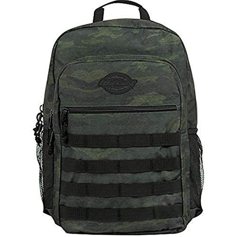 Dickies Campbell Backpack Heather Camo & Knit Cap Bundle