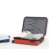 AmazonBasics Pyramid Luggage Spinner with TSA Lock, 20-Inch Carry-On, Red