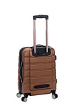 Rockland Melbourne 20 Inch Expandable Abs Carry On, Brown