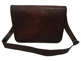 Vintage Craft Real Brown Leather Satchel 13" Macbook / Laptop Messenger Bag