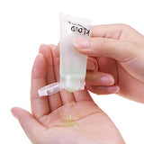 Kloud City Pack of 5 in 15ml (0.5 OZ) Empty Clear Plastic Refill Tube Cosmetic Lip Gloss Cream Tube