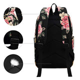 School Backpack Girls Teens Bookbags Set, 15" Women Laptop Bag + Lunch Tote Bag + Clutch