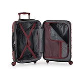U.S. Traveler Gilmore 2 Piece Expandable Hardside Spinner Luggage Set (Burgundy)