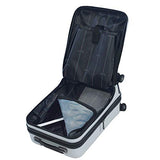 Mia Toro Profondito Hardside Spinner Luggage 20'' Carry-on, White