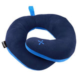 BCOZZY Chin Supporting Patented Travel Pillow - Prevents The Head from Falling Forward in Any Sitting Position, Providing Comfort and Support for The Neck and Head. Adult Size (Navy)