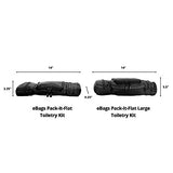 eBags Pack-it-Flat Hanging Toiletry Kit for Travel - (Black)