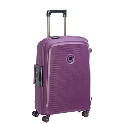 Delsey Luggage Belfort DLX 26" Checked Spinner, Purple