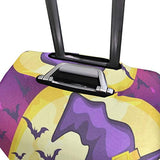 Suitcase Cover Halloween Owl And Moon Luggage Cover Travel Case Bag Protector for Kid Girls
