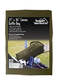 Texsport Top Load Canvas Duffle Duffel Travel Bag, Olive Drab, Giant