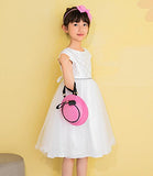 Bibitime Child Derby Hats Design Kids Shoulder Backpack Teens Bow Zipper Crossbody Bag Messenger