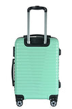 Brio Luggage Hardside Luggage 3 Piece Set- Light Green
