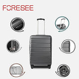 3 Piece Set Luggage Sets Women Men Teens Travel Suitcase with Lightweight TSA Lock Spinner, Home Outdoor Carry On Luggage with 4 Double Silent Wheels Adjustable Handle 20in 24in 28in, Gray