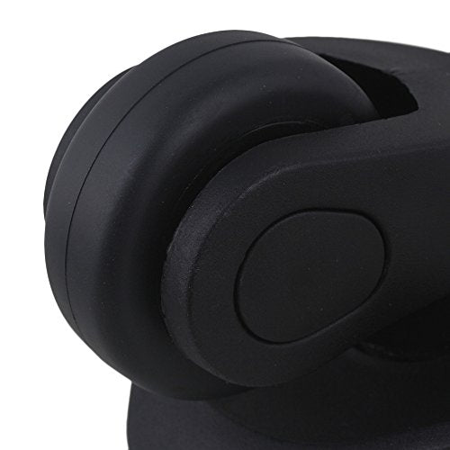 BQLZR Black Left&Right Lightweight Luggage Universal Wheels Accessories Pack of 2