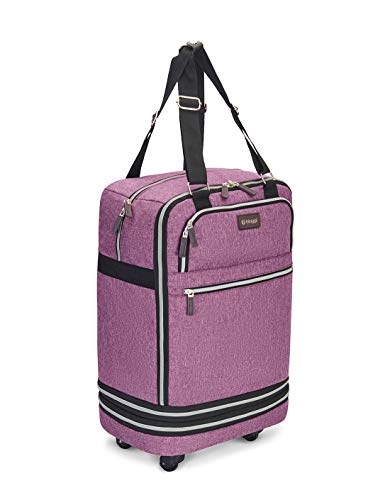 Cabinetas 40 X 20 X 25 Cm Opvouwbare Reistas Onder De Stoel Handbagage Grijs Grijs Cabinetas 40 X 20 X 25 Cm Opvouwbare Reistas Onder De Stoel Handbagage Grijs Grijs