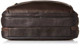 Heritage Travelware Colombian Leather Dual Compartment Top Zip 15.6" Laptop Portfolio, Brown