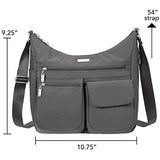 Baggallini Everywhere Travel Crossbody Bag, Charcoal, One Size