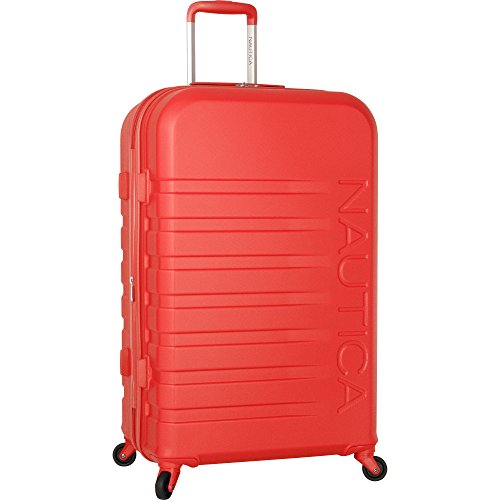 Nautica Henderson Harbor 28 Inch Hardside Expandable Suitcase, Cherry Red