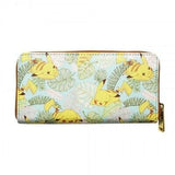 Loungefly x Pokemon Pikachu Leaves Mint Zip-Around Wallet (Mint, One Size)