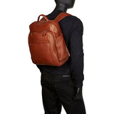 Mancini Leather Goods Columbian 15.6" Laptop Backpack with RFID Secure Pocket