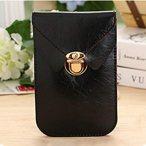 Bag For Cellphone Card Bag Handbag Mobile Phone Bag Shoulder Bag Package Bag (color - Black)