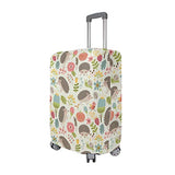 GIOVANIOR Cartoon Hedgehog Snail Flowers Luggage Cover Suitcase Protector Carry On Covers