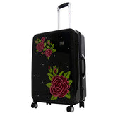FUL Luggage Printed Rose, Black