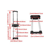 BQLZR G115 Plastic Travel Luggage Telescopic Handle 20 inch Replacement Spare Parts Suitcase