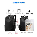 Waterproof 15" Laptop School Backpack Leisure Travel Backpack Student Bookbag Anti-theft Backpack Notebook Computer Backpack (Light Grey)