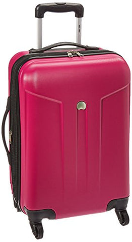 Delsey Comete 20-Inch Expandable Carry On Spinner Luggage - Fuschia