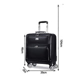 Luggage PU Rolling Suitcase Cabin Business Travel Trolley Bags for Men Luggage Suitcase Bag Wheels Spinner Suitcase Wheeled Bags,20inch
