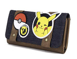 Pokémon Pikachu Patches Messenger Bag and Wallet Set by Loungefly (Multi)